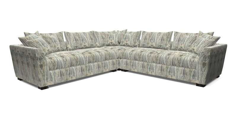 Hambledon Large Corner Group in Plain Two Tone Calico with Scatters in Cloth 22 Weaves