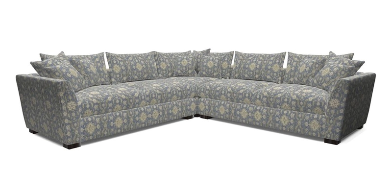Hambledon Large Corner Group in Plain Two Tone Calico with Scatters in Cloth 22 Weaves