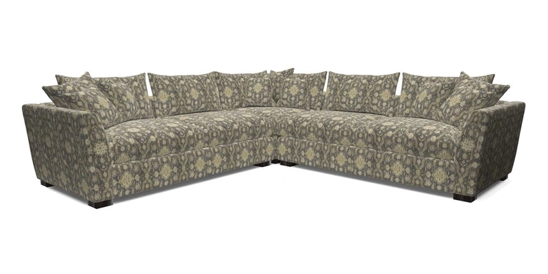Hambledon Large Corner Group in Plain Two Tone Calico with Scatters in Cloth 22 Weaves