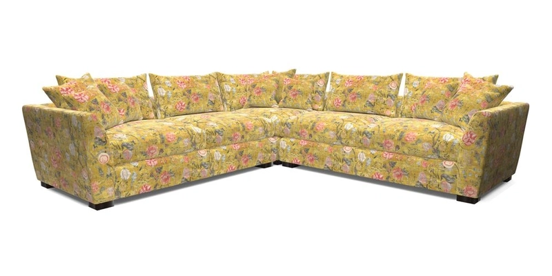 Hambledon Large Corner Group in Plain Two Tone Calico with Scatters in Cloth 22 Weaves