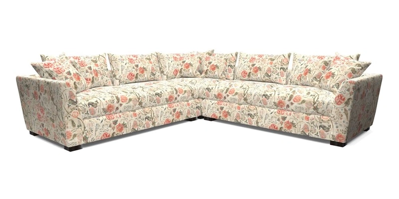 Hambledon Large Corner Group in Plain Two Tone Calico with Scatters in Cloth 22 Weaves