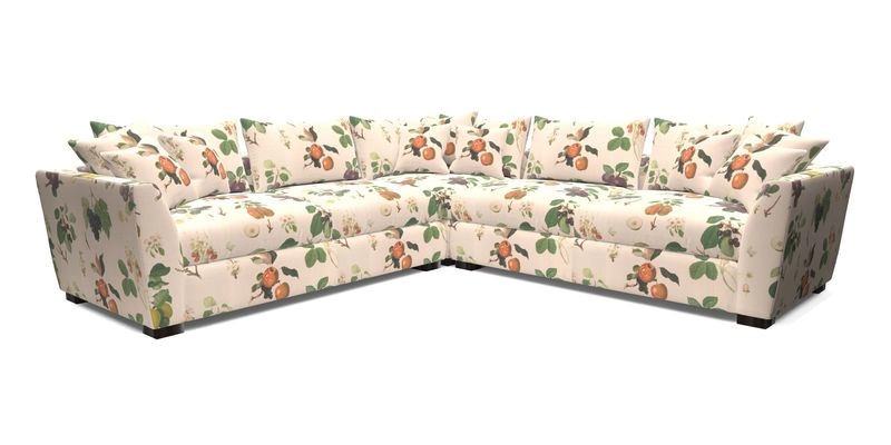 Hambledon Large Corner Group in Plain Two Tone Calico with Scatters in Cloth 22 Weaves