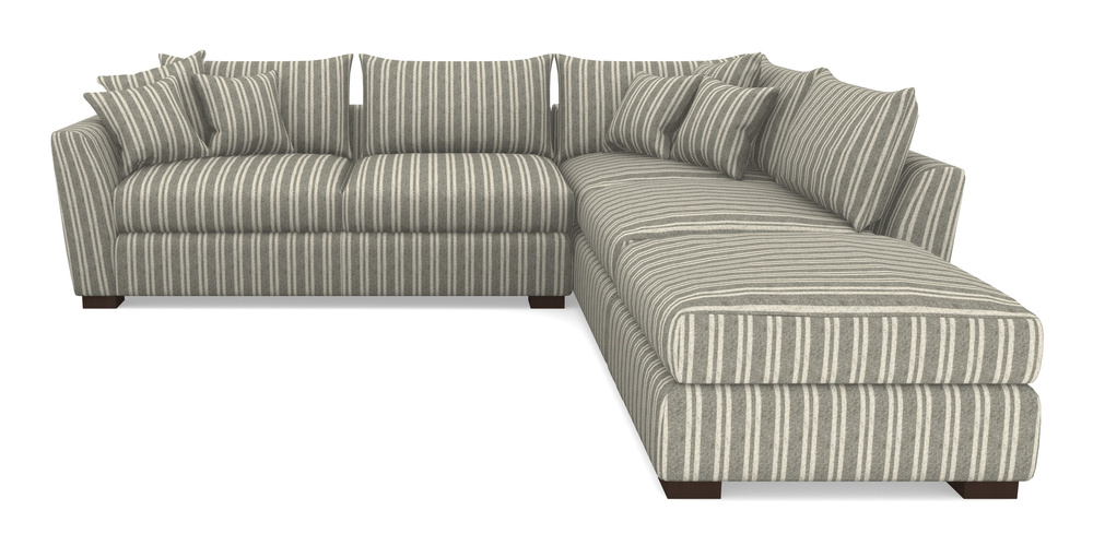 Product photograph of Hambledon Corner Sofa Lhf Combi Unit And Stool In Cloth 22 - Barcode - Seal from Sofas and Stuff Limited