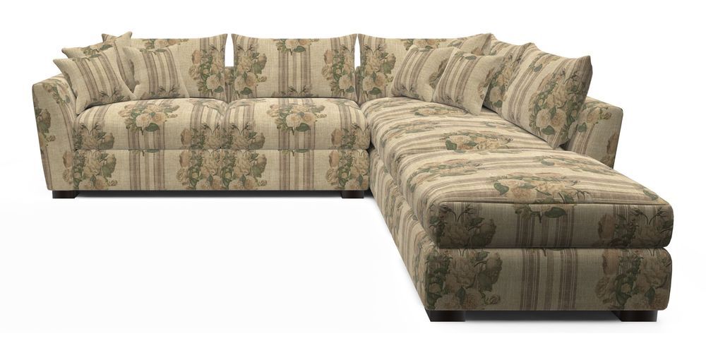 Combi Corner Unit And Footstool LHF