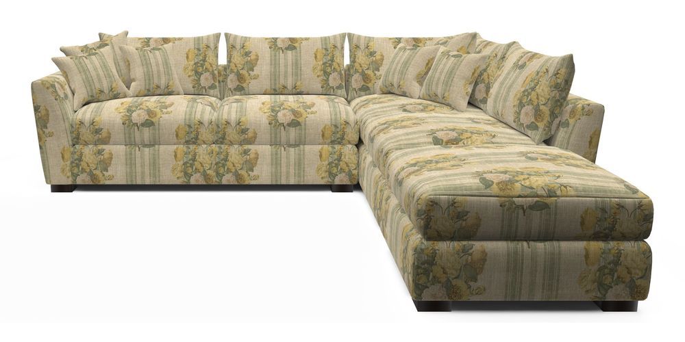 Combi Corner Unit And Footstool LHF