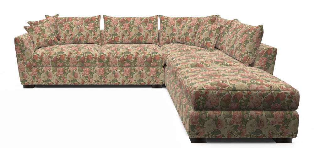 Combi Corner Unit And Footstool LHF