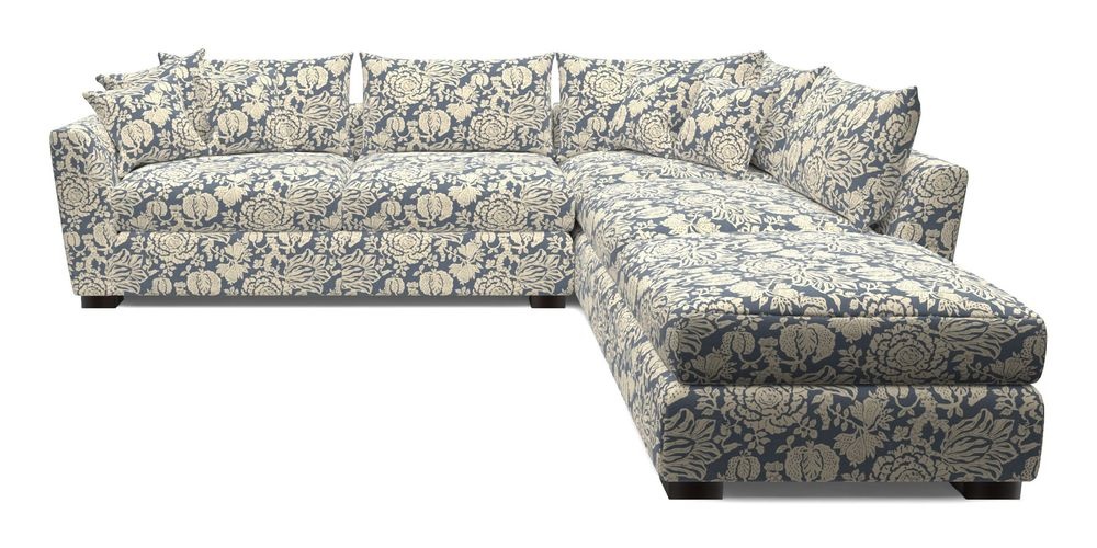 Combi Corner Unit And Footstool LHF