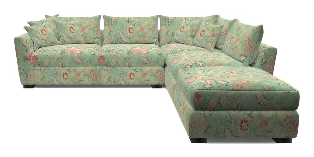 Combi Corner Unit And Footstool LHF