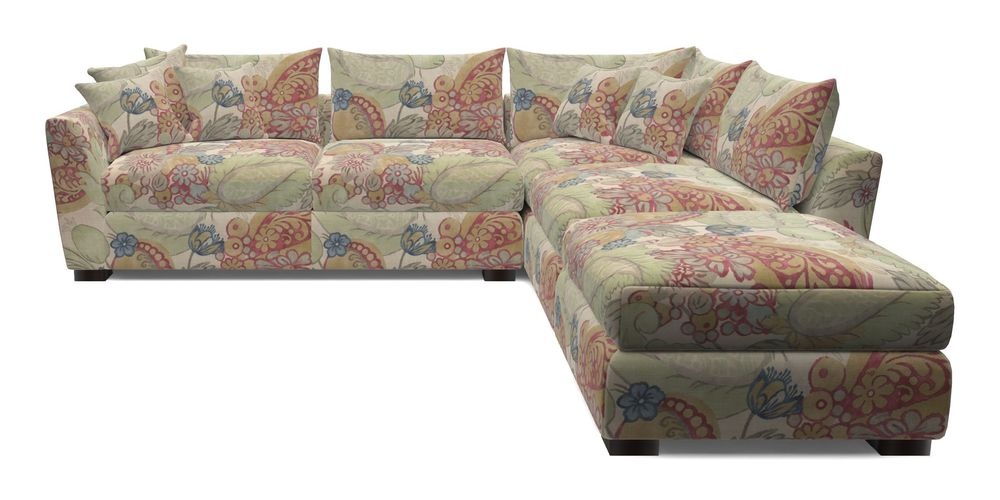 Combi Corner Unit And Footstool LHF