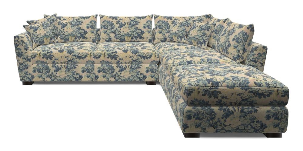 Combi Corner Unit And Footstool LHF