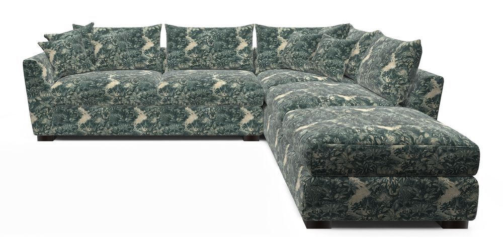 Combi Corner Unit And Footstool LHF