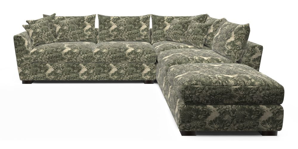 Combi Corner Unit And Footstool LHF