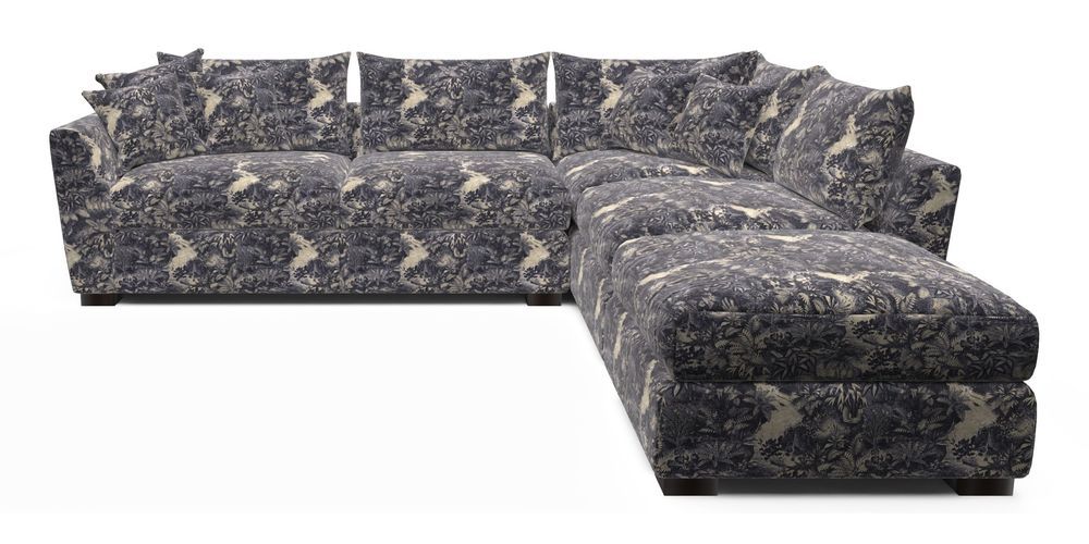 Combi Corner Unit And Footstool LHF