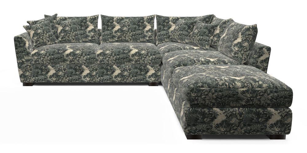 Combi Corner Unit And Footstool LHF