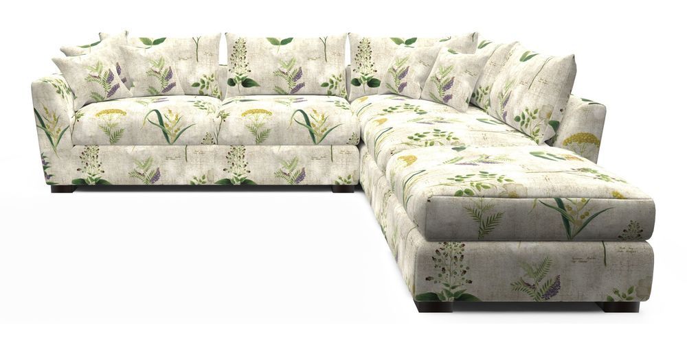 Combi Corner Unit And Footstool LHF