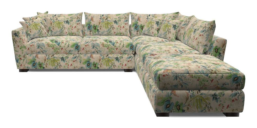 Combi Corner Unit And Footstool LHF