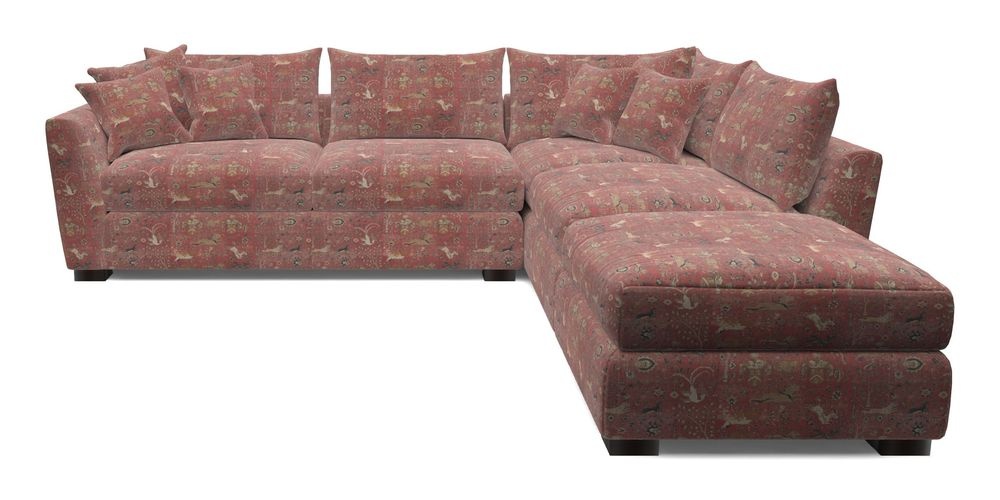 Combi Corner Unit And Footstool LHF