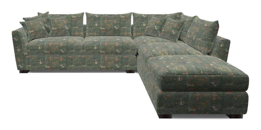 Combi Corner Unit And Footstool LHF