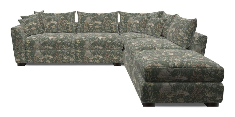 Combi Corner Unit And Footstool LHF