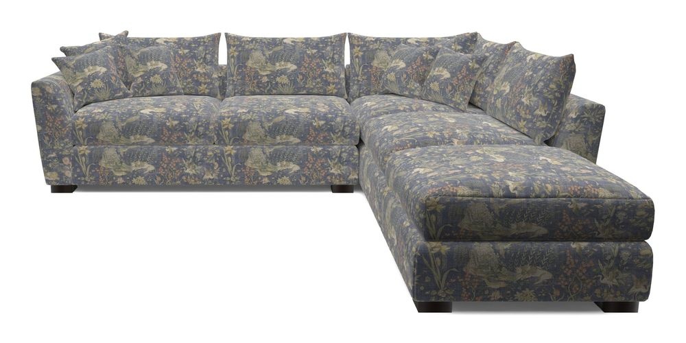 Combi Corner Unit And Footstool LHF