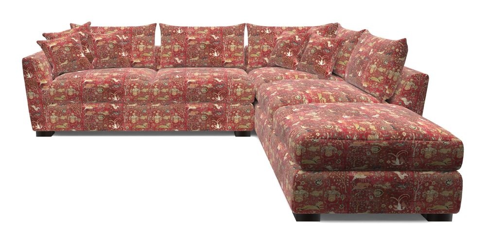 Combi Corner Unit And Footstool LHF