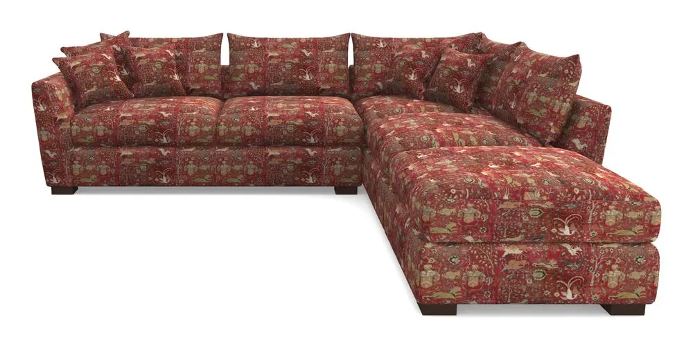 Combi Corner Unit And Footstool LHF