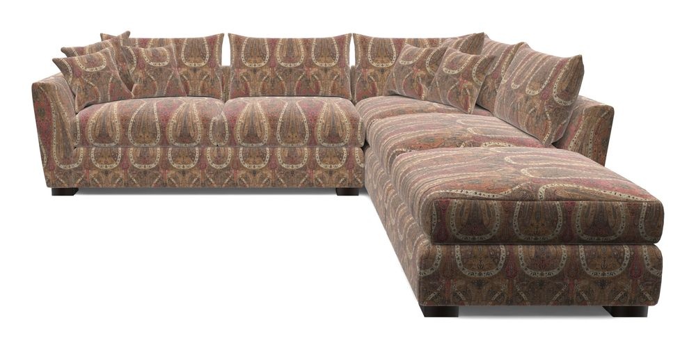 Combi Corner Unit And Footstool LHF