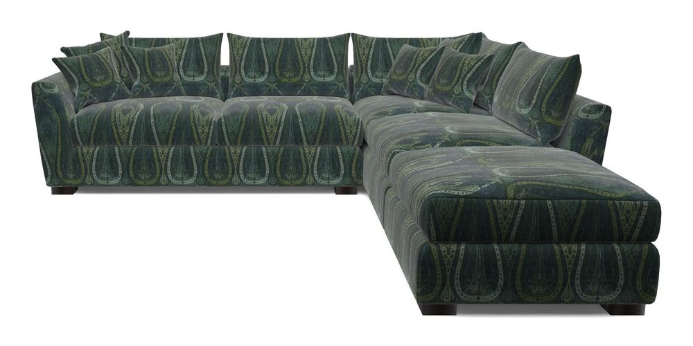 Combi Corner Unit And Footstool LHF