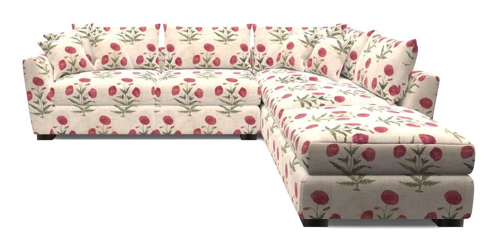 Combi Corner Unit And Footstool LHF