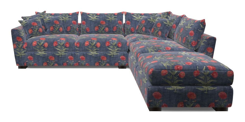 Combi Corner Unit And Footstool LHF