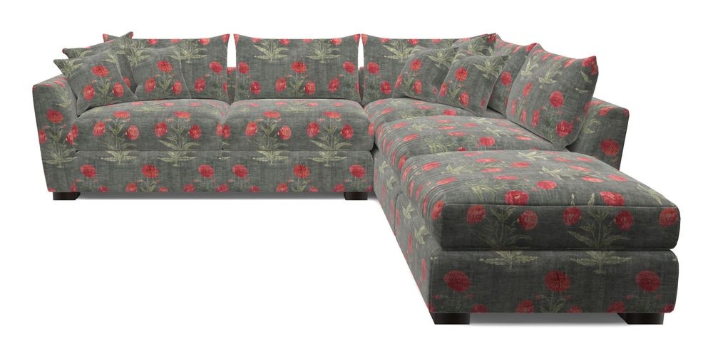 Combi Corner Unit And Footstool LHF