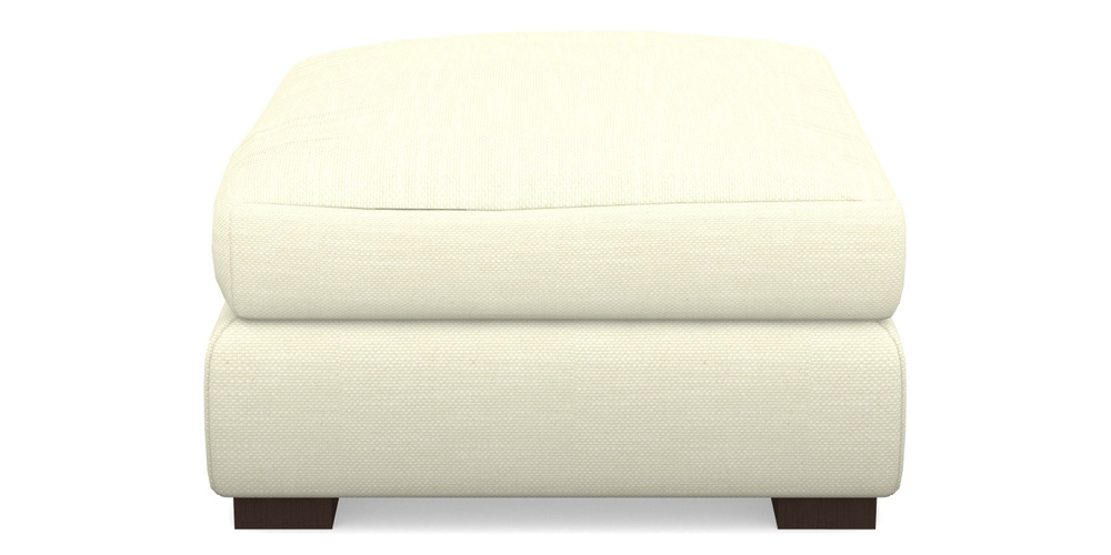 Product photograph of Hambledon Corner Sofa Square Footstool In Basket Weave - Cream from Sofas and Stuff Limited