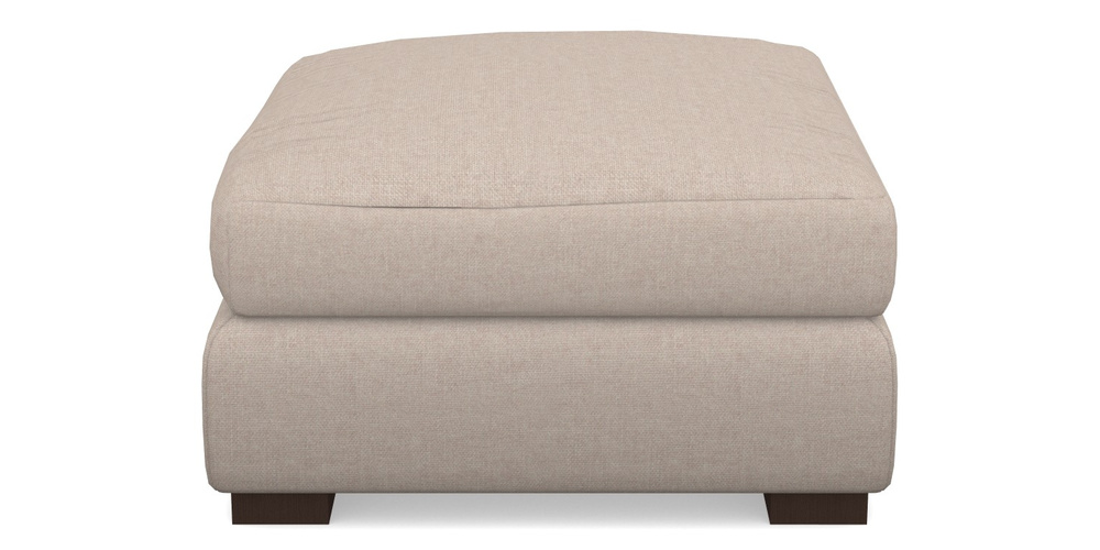 Product photograph of Hambledon Corner Sofa Square Footstool In Easy Clean Plain - Cream from Sofas and Stuff Limited