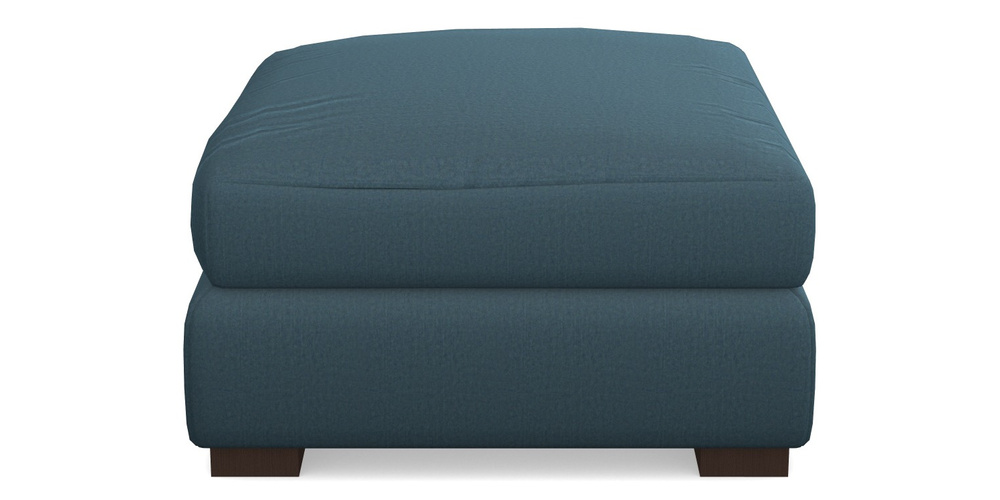 Product photograph of Hambledon Corner Sofa Square Footstool In House Velvet - Petrol from Sofas and Stuff Limited