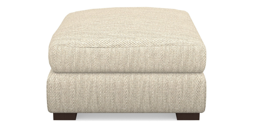 Product photograph of Hambledon Corner Sofa Square Footstool In Swaledale - Linen from Sofas and Stuff Limited