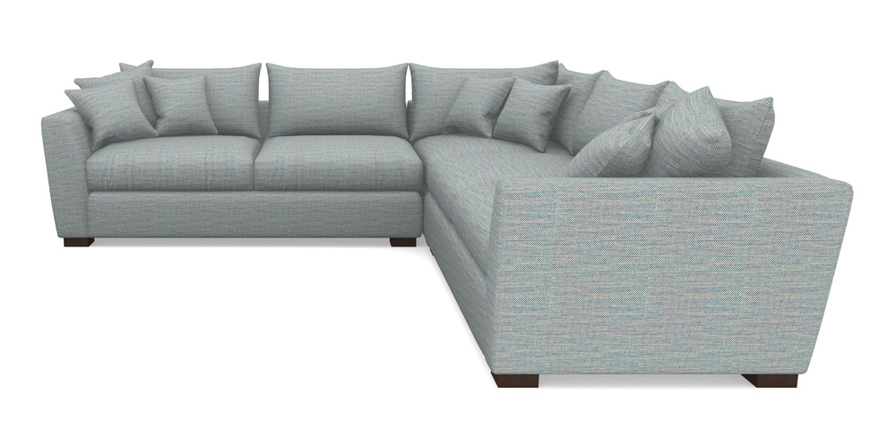 Product photograph of Hambledon Corner Sofa Large Corner Group In Basket Weave - Blue from Sofas and Stuff Limited