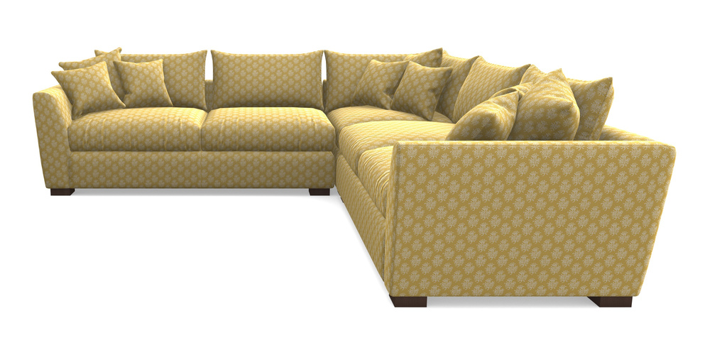 Product photograph of Hambledon Corner Sofa Large Corner Group In Cloth 21 - Coral 1 - Canary from Sofas and Stuff Limited