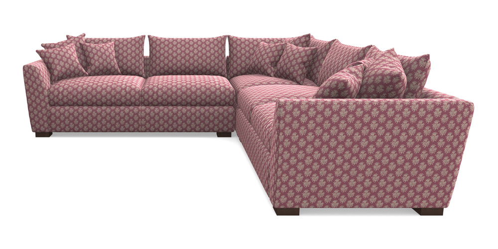 Product photograph of Hambledon Corner Sofa Large Corner Group In Cloth 21 - Coral 1 - Cassis from Sofas and Stuff Limited