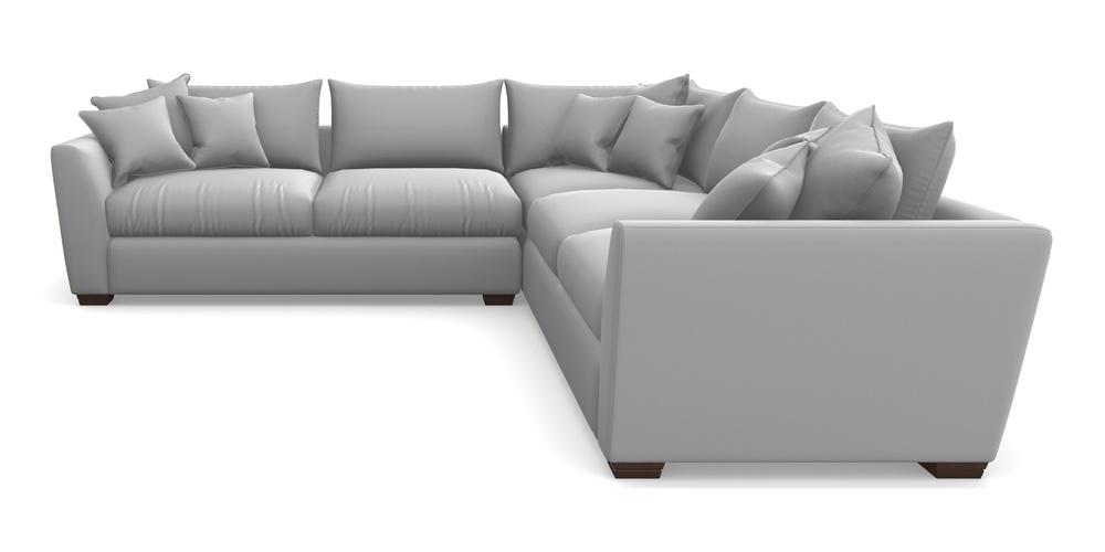 Product photograph of Hambledon Corner Sofa Large Corner Group In Clever Glossy Velvet - Fifty Shades from Sofas and Stuff Limited