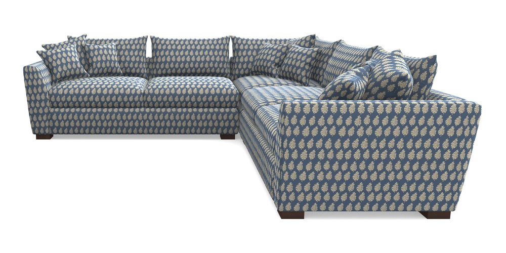 Product photograph of Hambledon Corner Sofa Large Corner Group In Cloth 21 - Oak Leaf - Bilberry from Sofas and Stuff Limited