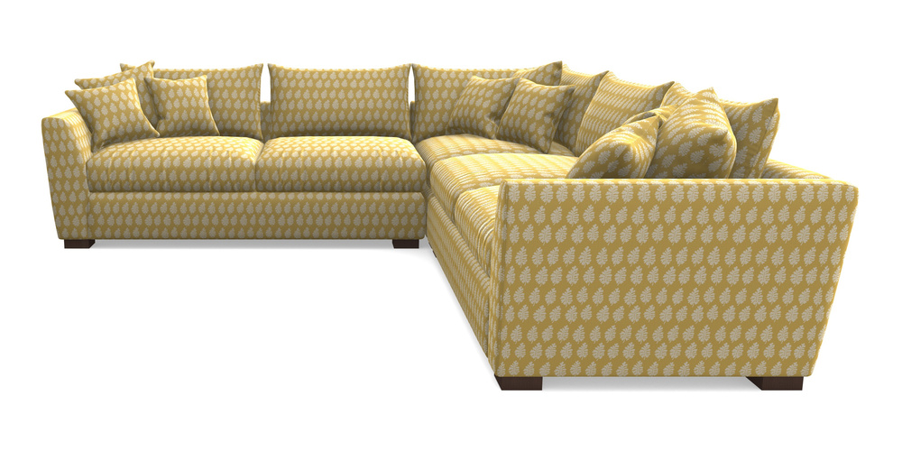 Product photograph of Hambledon Corner Sofa Large Corner Group In Cloth 21 - Oak Leaf - Canary from Sofas and Stuff Limited