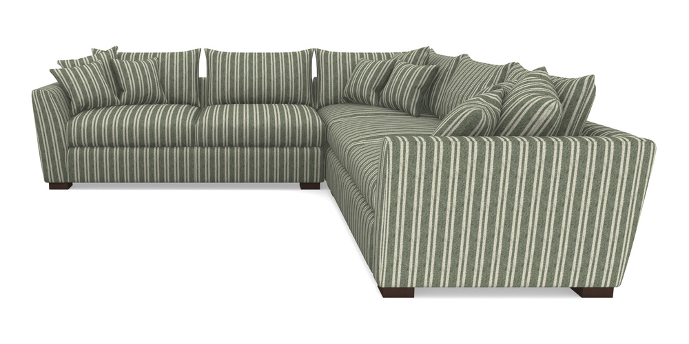 Product photograph of Hambledon Corner Sofa Large Corner Group In Cloth 22 - Barcode - Courgette from Sofas and Stuff Limited