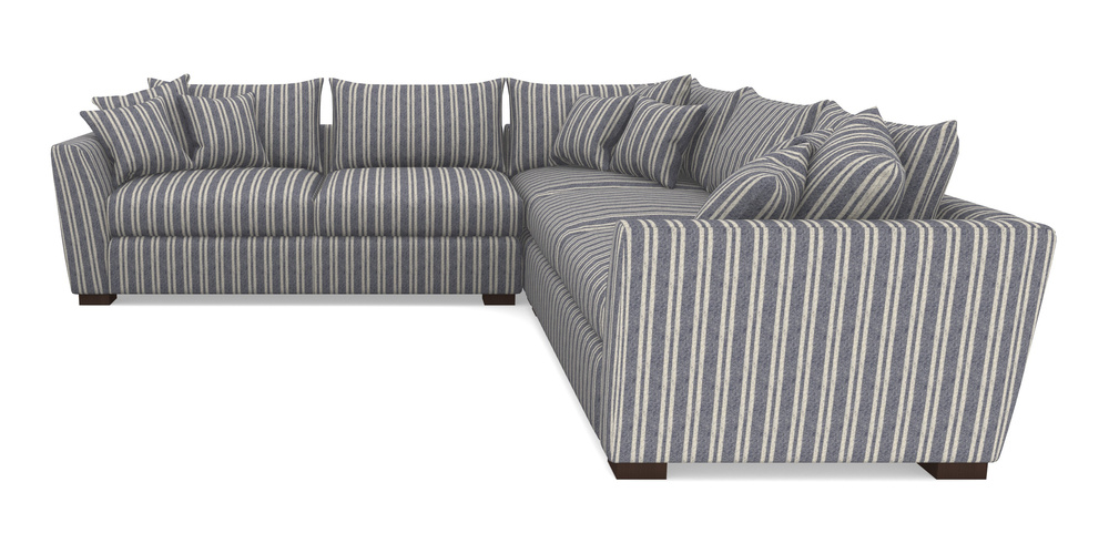 Product photograph of Hambledon Corner Sofa Large Corner Group In Cloth 22 - Barcode - Deep Water from Sofas and Stuff Limited