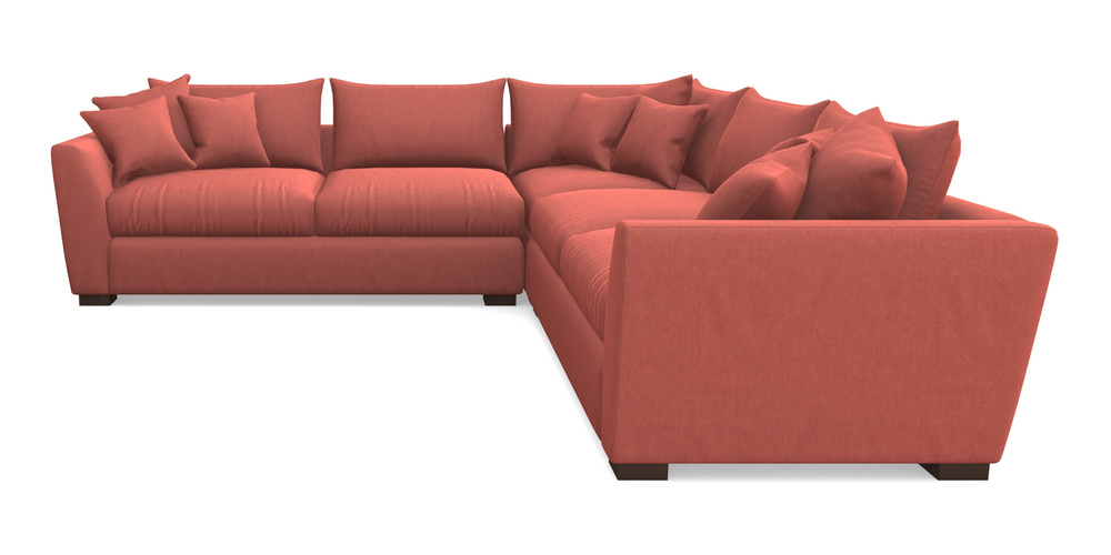 Product photograph of Hambledon Corner Sofa Large Corner Group In Clever Tough And Eco Velvet - Damson from Sofas and Stuff Limited