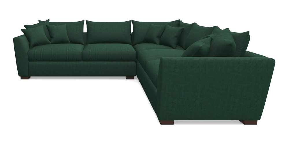 Product photograph of Hambledon Corner Sofa Large Corner Group In Clever Tough And Eco Velvet - Pine from Sofas and Stuff Limited