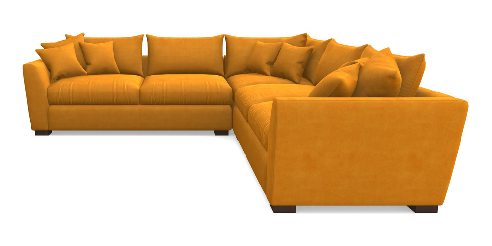 Product photograph of Hambledon Corner Sofa Large Corner Group In Clever Tough And Eco Velvet - Spice from Sofas and Stuff Limited