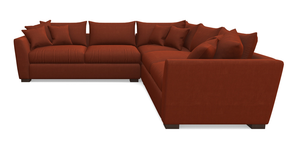 Product photograph of Hambledon Corner Sofa Large Corner Group In Clever Tough And Eco Velvet - Tawny from Sofas and Stuff Limited