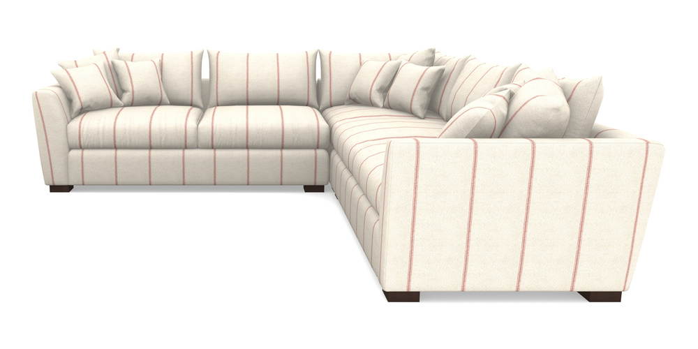 Product photograph of Hambledon Corner Sofa Large Corner Group In Grain Sack Stripe - Red from Sofas and Stuff Limited
