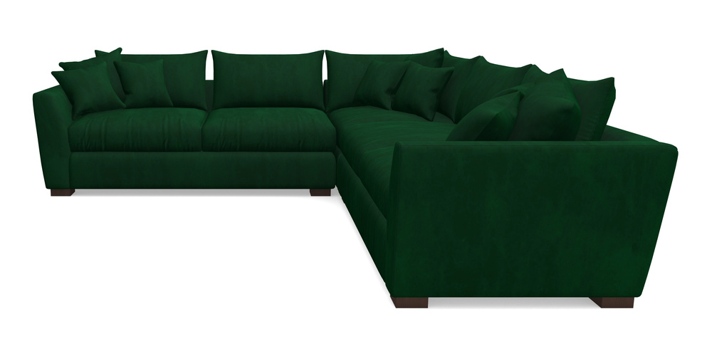 Product photograph of Hambledon Corner Sofa Large Corner Group In House Clever Velvet - Fern from Sofas and Stuff Limited