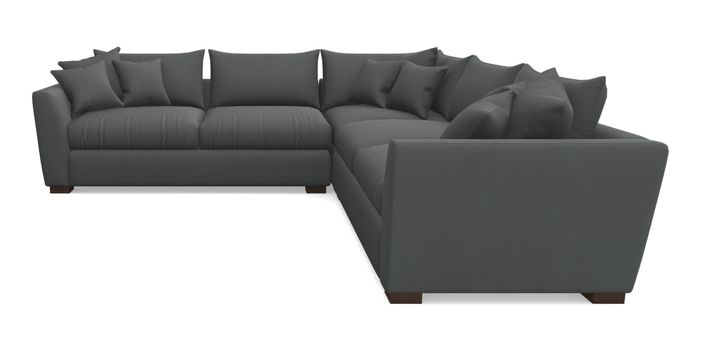 Product photograph of Hambledon Corner Sofa Large Corner Group In House Clever Velvet - Slate from Sofas and Stuff Limited